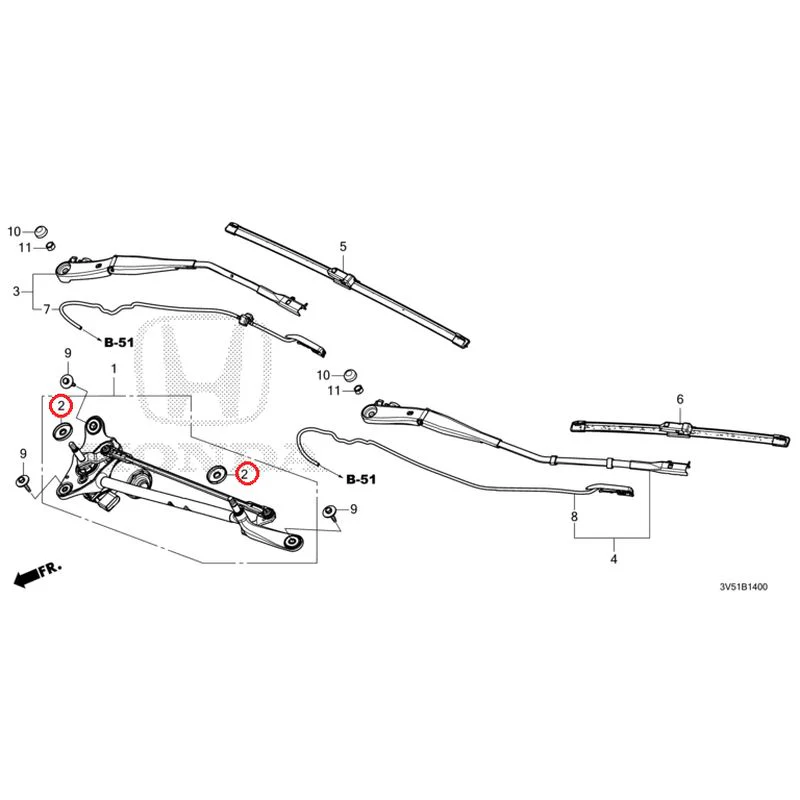 [NEW] JDM HONDA ZR-V e:HEV RZ4 2025 Front Windshield Wiper GENUINE OEM - Image 3