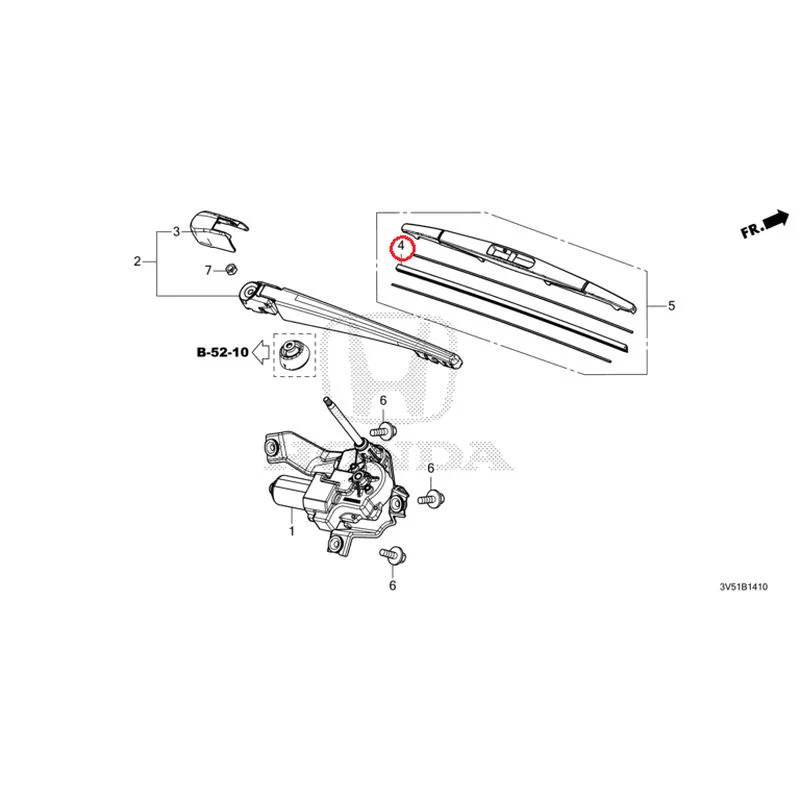[NEW] JDM HONDA ZR-V e:HEV RZ4 2025 Rear Windshield Wiper GENUINE OEM - Image 6
