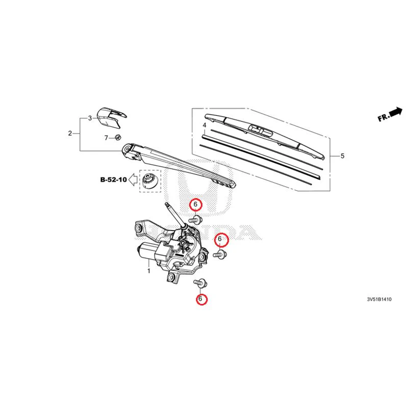 [NEW] JDM HONDA ZR-V e:HEV RZ4 2025 Rear Windshield Wiper GENUINE OEM - Image 8