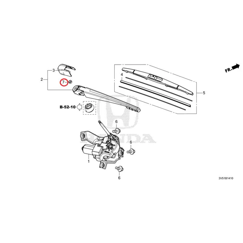 [NEW] JDM HONDA ZR-V e:HEV RZ4 2025 Rear Windshield Wiper GENUINE OEM - Image 9