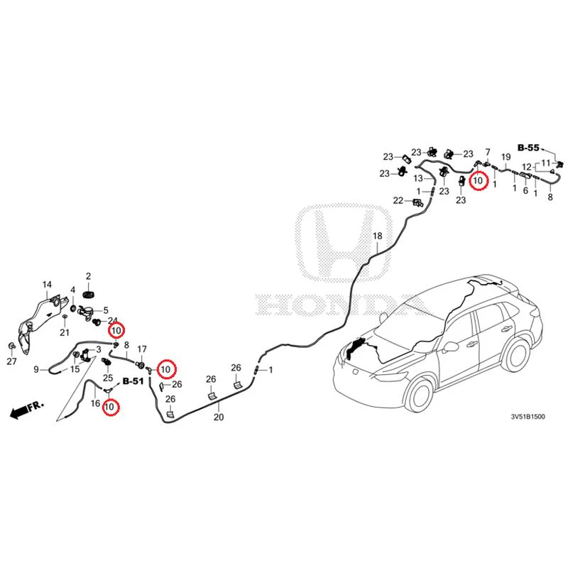 [NEW] JDM HONDA ZR-V e:HEV RZ4 2025 Windshield Washer GENUINE OEM - Image 11