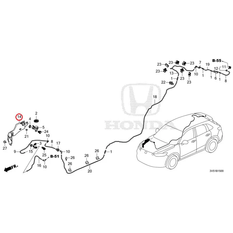 [NEW] JDM HONDA ZR-V e:HEV RZ4 2025 Windshield Washer GENUINE OEM - Image 15