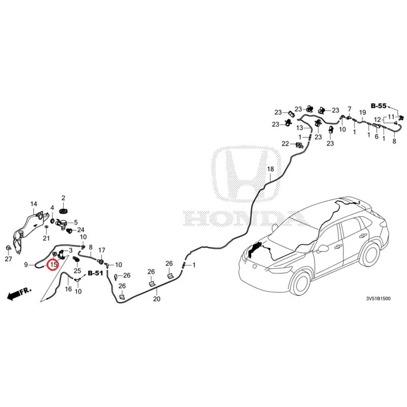 [NEW] JDM HONDA ZR-V e:HEV RZ4 2025 Windshield Washer GENUINE OEM - Image 16