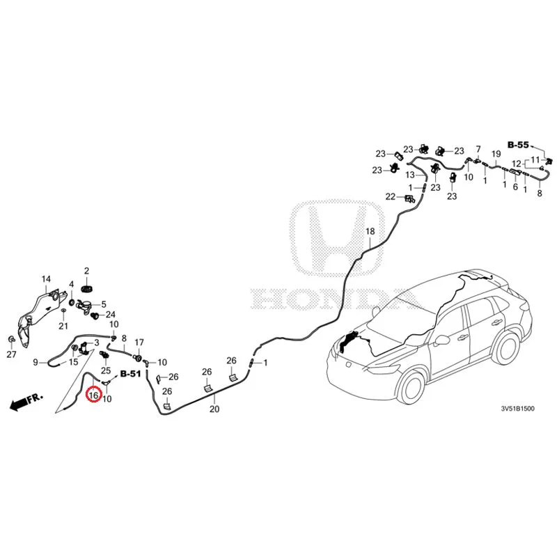 [NEW] JDM HONDA ZR-V e:HEV RZ4 2025 Windshield Washer GENUINE OEM - Image 17