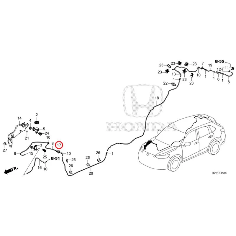 [NEW] JDM HONDA ZR-V e:HEV RZ4 2025 Windshield Washer GENUINE OEM - Image 18