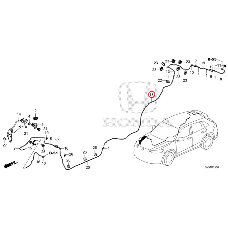 [NEW] JDM HONDA ZR-V e:HEV RZ4 2025 Windshield Washer GENUINE OEM - Image 19