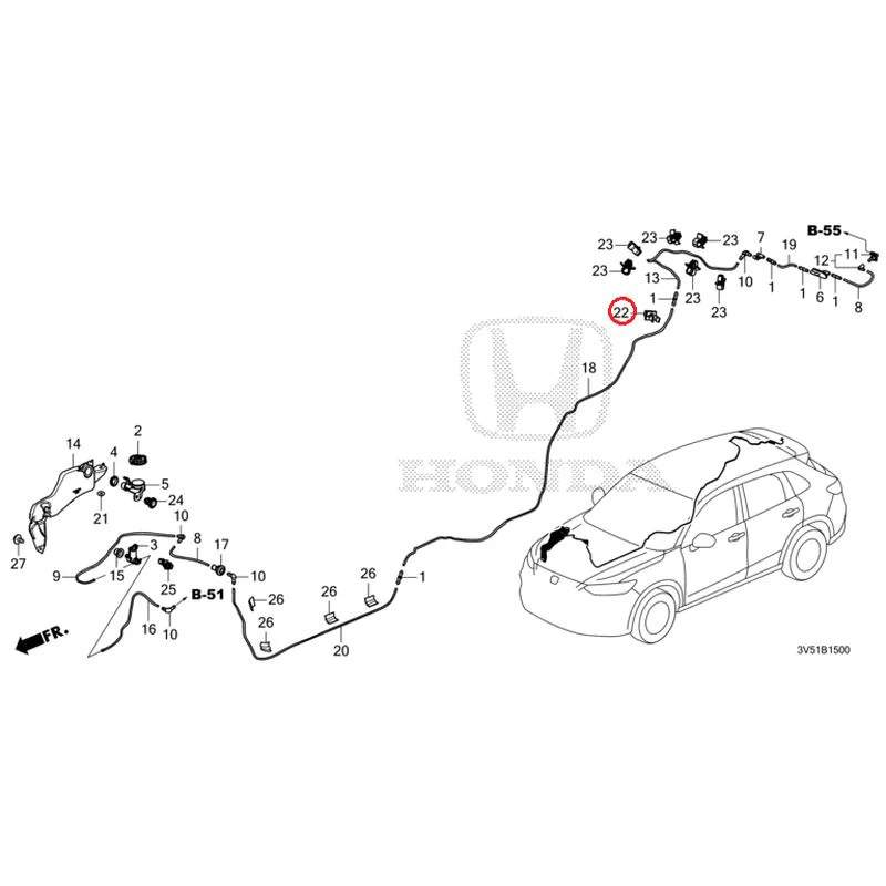 [NEW] JDM HONDA ZR-V e:HEV RZ4 2025 Windshield Washer GENUINE OEM - Image 23