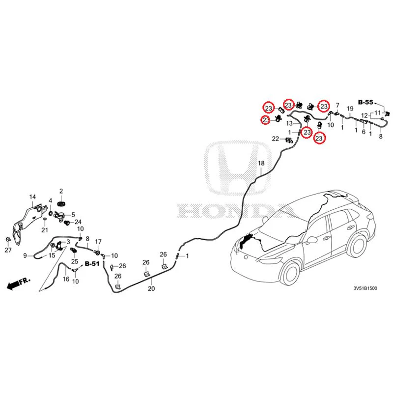 [NEW] JDM HONDA ZR-V e:HEV RZ4 2025 Windshield Washer GENUINE OEM - Image 24