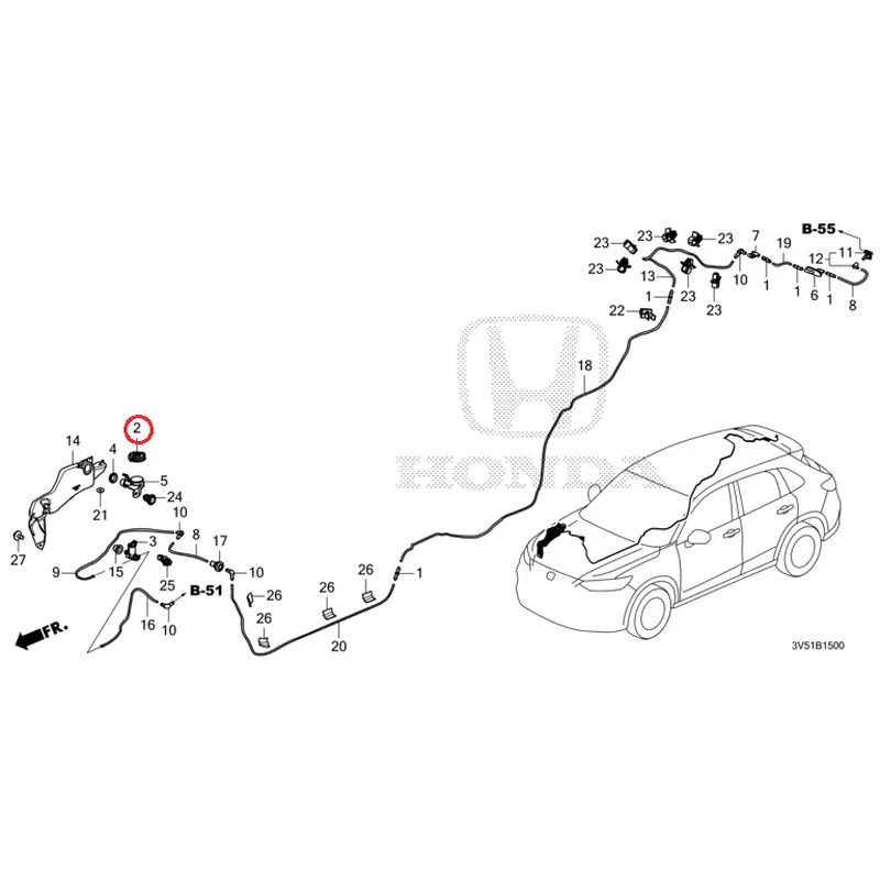 [NEW] JDM HONDA ZR-V e:HEV RZ4 2025 Windshield Washer GENUINE OEM - Image 3