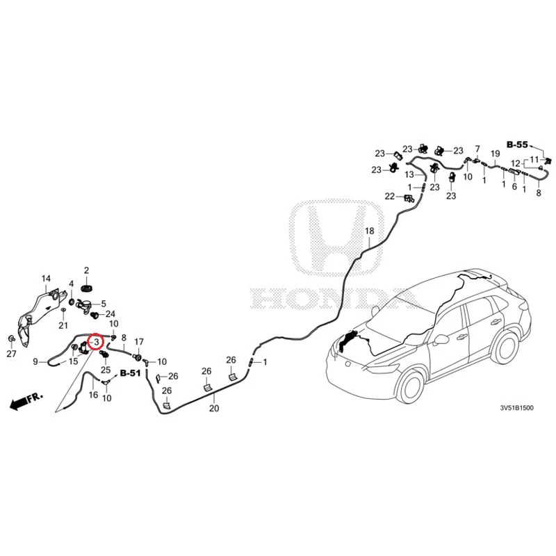 [NEW] JDM HONDA ZR-V e:HEV RZ4 2025 Windshield Washer GENUINE OEM - Image 4