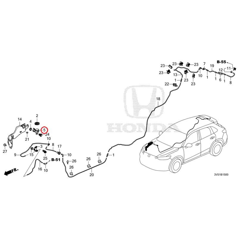 [NEW] JDM HONDA ZR-V e:HEV RZ4 2025 Windshield Washer GENUINE OEM - Image 6