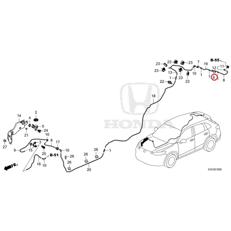 [NEW] JDM HONDA ZR-V e:HEV RZ4 2025 Windshield Washer GENUINE OEM - Image 7
