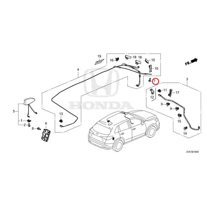 [NEW] JDM HONDA ZR-V e:HEV RZ4 2025 Antenna GENUINE OEM - Image 14