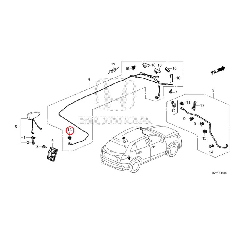 [NEW] JDM HONDA ZR-V e:HEV RZ4 2025 Antenna GENUINE OEM - Image 19