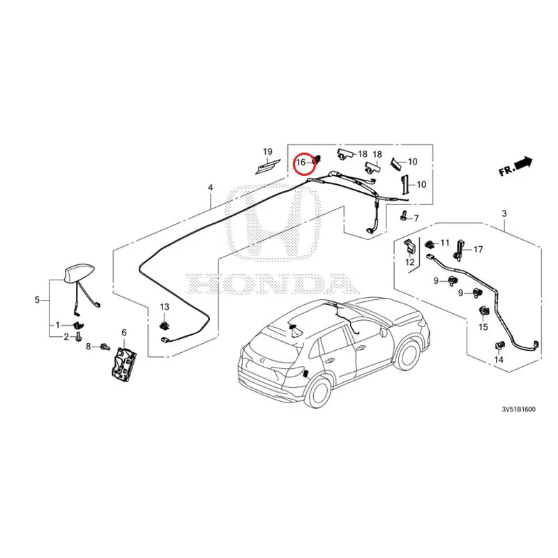 [NEW] JDM HONDA ZR-V e:HEV RZ4 2025 Antenna GENUINE OEM - Image 22
