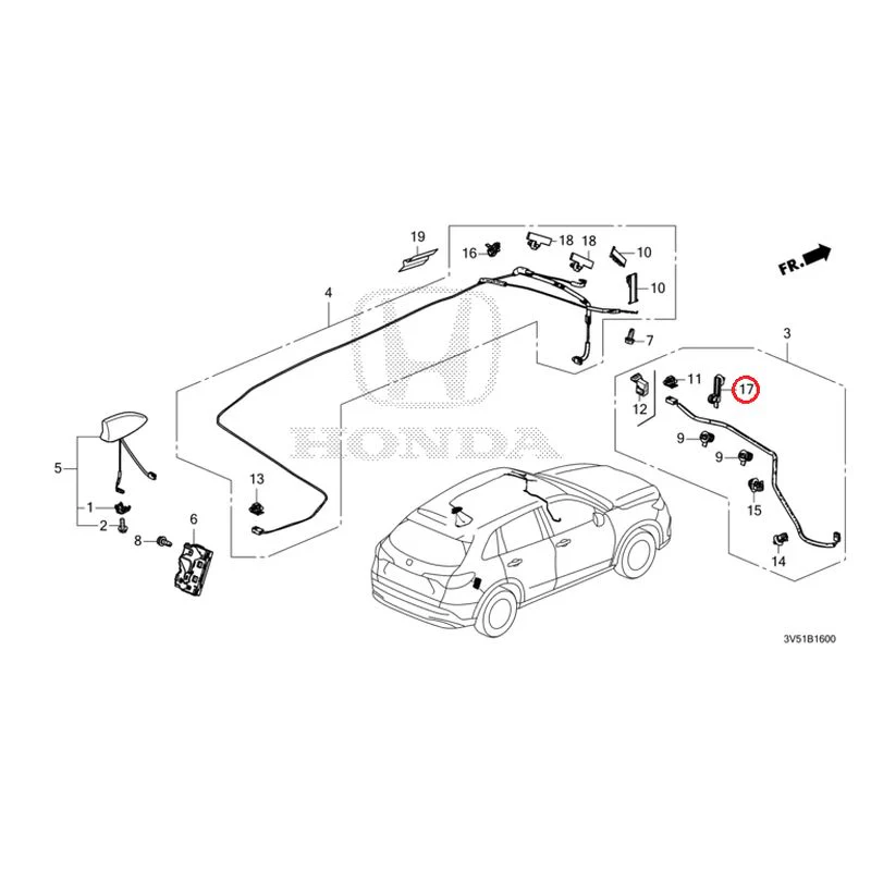 [NEW] JDM HONDA ZR-V e:HEV RZ4 2025 Antenna GENUINE OEM - Image 23