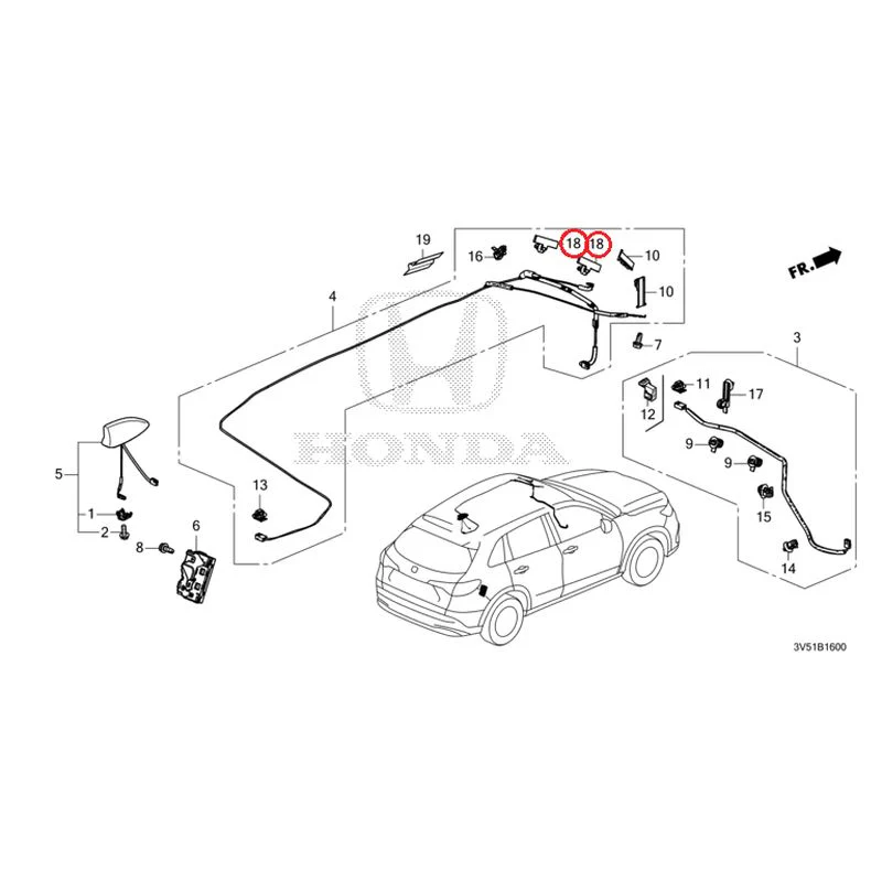 [NEW] JDM HONDA ZR-V e:HEV RZ4 2025 Antenna GENUINE OEM - Image 24
