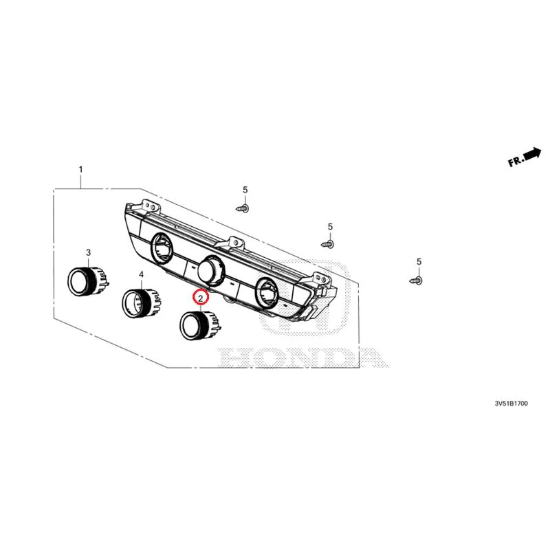 [NEW] JDM HONDA ZR-V e:HEV RZ4 2025 Auto Air Conditioner Control GENUINE OEM - Image 3