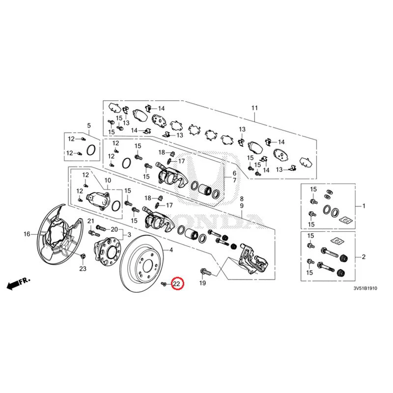 [NEW] JDM HONDA ZR-V e:HEV RZ4 2025 Rear Brake GENUINE OEM - Image 26