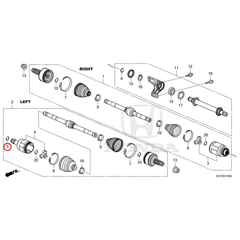 [NEW] JDM HONDA ZR-V e:HEV RZ4 2025 Front Drive Shaft/Half Shaft GENUINE OEM - Image 10
