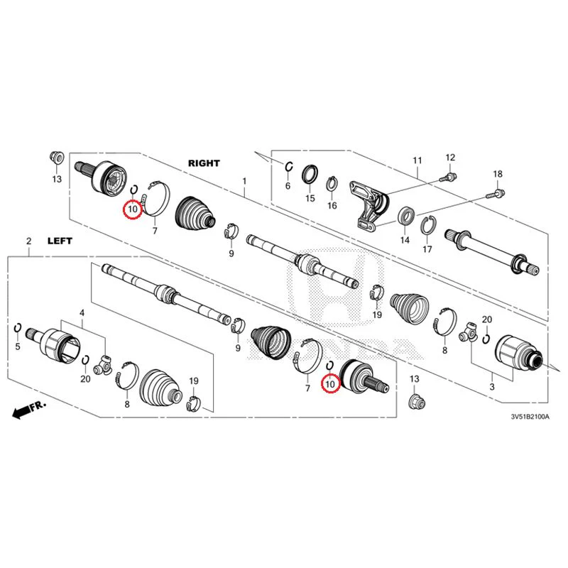 [NEW] JDM HONDA ZR-V e:HEV RZ4 2025 Front Drive Shaft/Half Shaft GENUINE OEM - Image 19