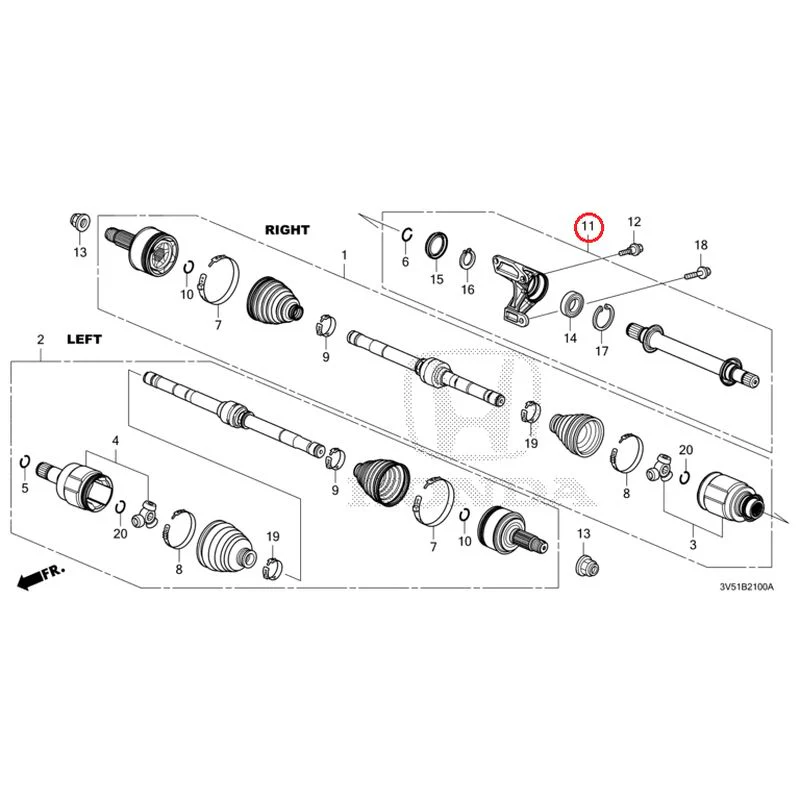 [NEW] JDM HONDA ZR-V e:HEV RZ4 2025 Front Drive Shaft/Half Shaft GENUINE OEM - Image 21
