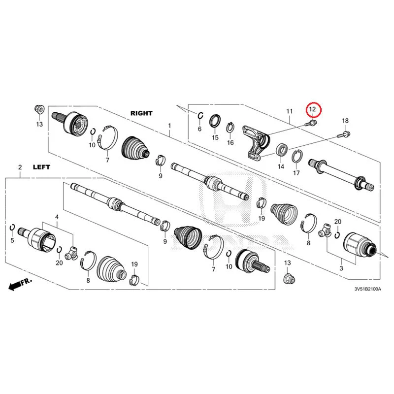 [NEW] JDM HONDA ZR-V e:HEV RZ4 2025 Front Drive Shaft/Half Shaft GENUINE OEM - Image 22