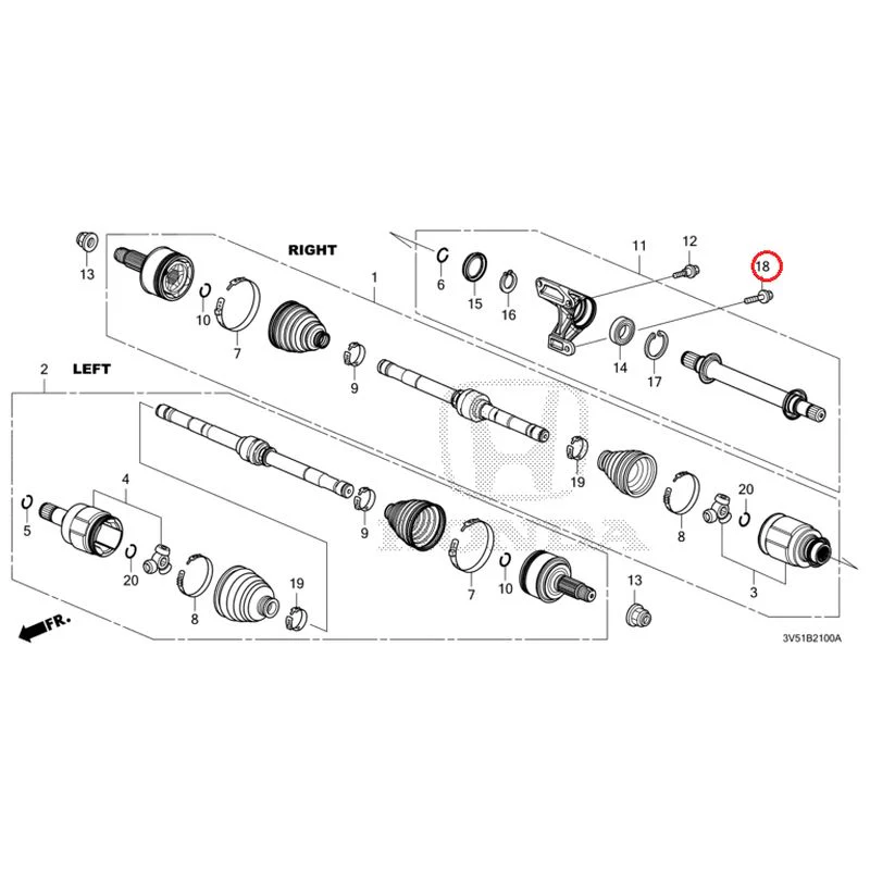 [NEW] JDM HONDA ZR-V e:HEV RZ4 2025 Front Drive Shaft/Half Shaft GENUINE OEM - Image 28