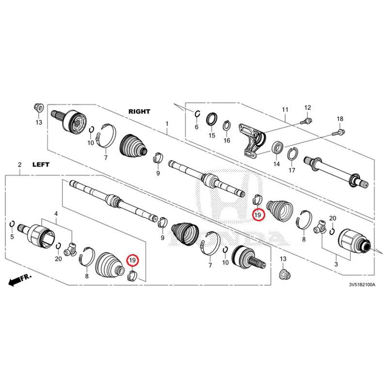 [NEW] JDM HONDA ZR-V e:HEV RZ4 2025 Front Drive Shaft/Half Shaft GENUINE OEM - Image 30