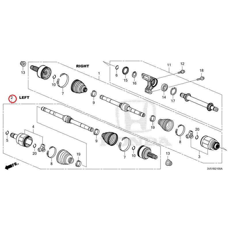 [NEW] JDM HONDA ZR-V e:HEV RZ4 2025 Front Drive Shaft/Half Shaft GENUINE OEM - Image 4