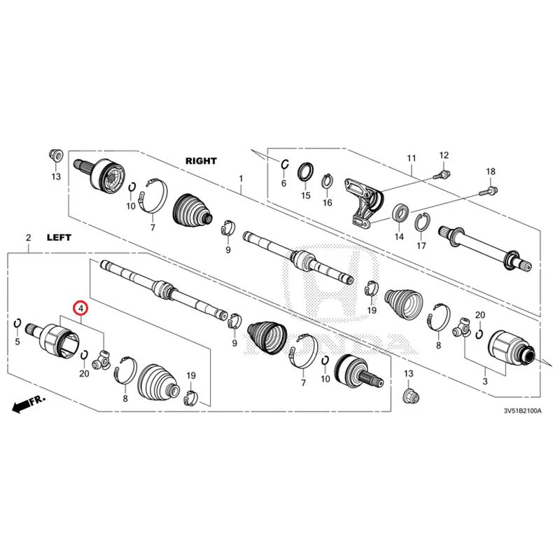 [NEW] JDM HONDA ZR-V e:HEV RZ4 2025 Front Drive Shaft/Half Shaft GENUINE OEM - Image 8