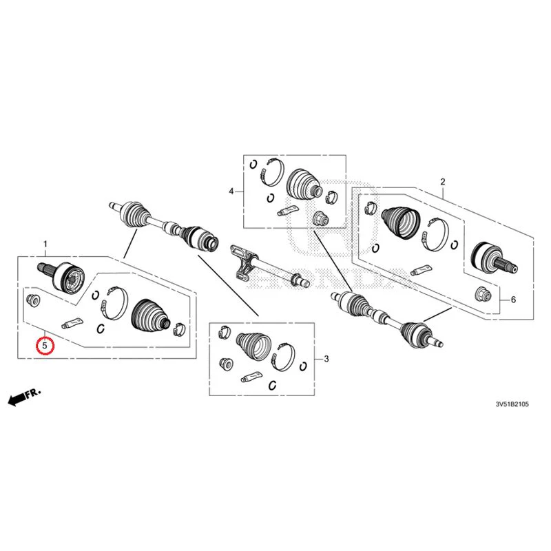 [NEW] JDM HONDA ZR-V e:HEV RZ4 2025 Front Drive Shaft Set Short Parts GENUINE OEM - Image 10