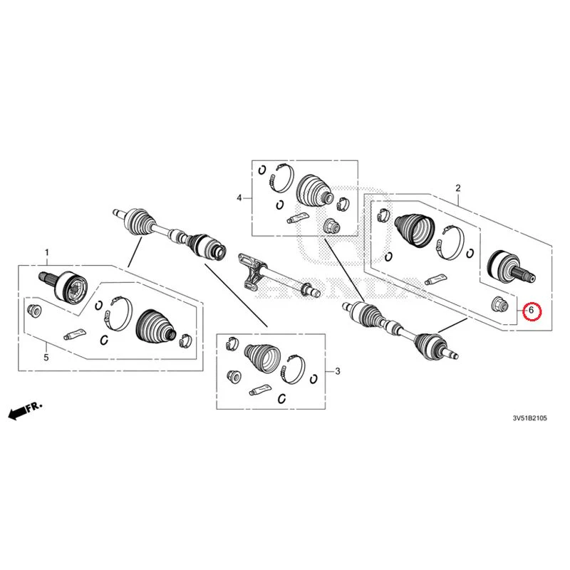 [NEW] JDM HONDA ZR-V e:HEV RZ4 2025 Front Drive Shaft Set Short Parts GENUINE OEM - Image 13