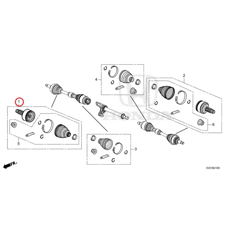 [NEW] JDM HONDA ZR-V e:HEV RZ4 2025 Front Drive Shaft Set Short Parts GENUINE OEM - Image 3