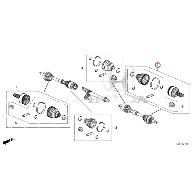 [NEW] JDM HONDA ZR-V e:HEV RZ4 2025 Front Drive Shaft Set Short Parts GENUINE OEM - Image 4