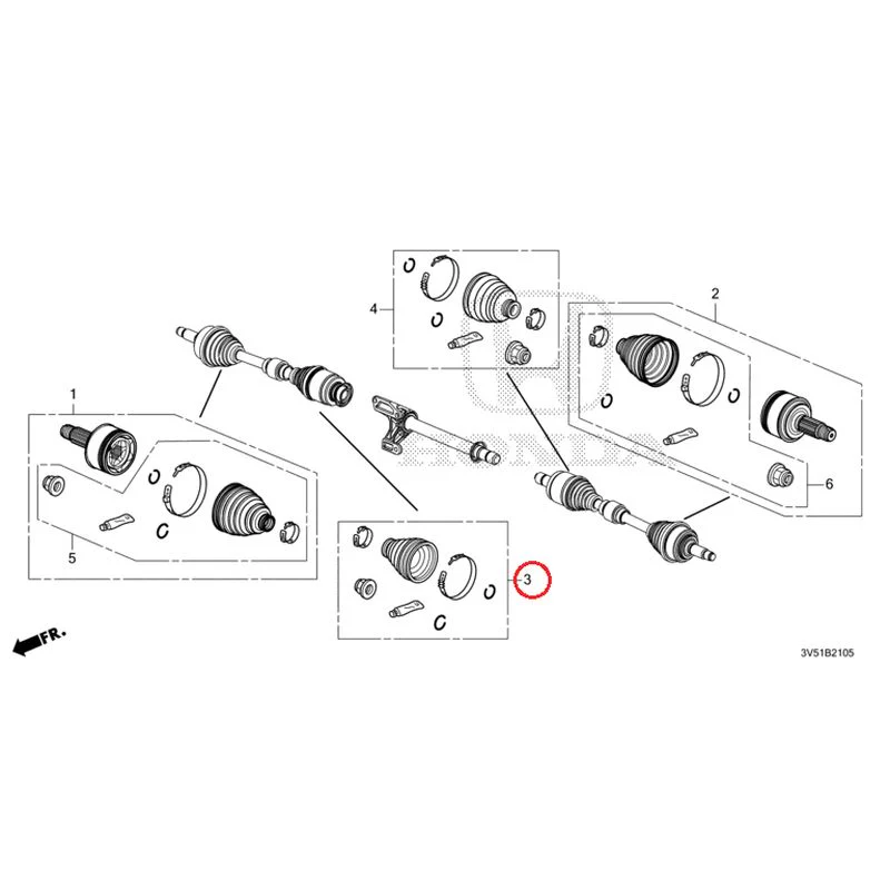 [NEW] JDM HONDA ZR-V e:HEV RZ4 2025 Front Drive Shaft Set Short Parts GENUINE OEM - Image 6