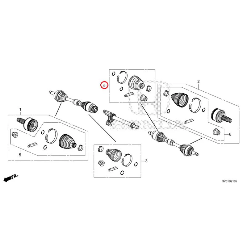 [NEW] JDM HONDA ZR-V e:HEV RZ4 2025 Front Drive Shaft Set Short Parts GENUINE OEM - Image 8
