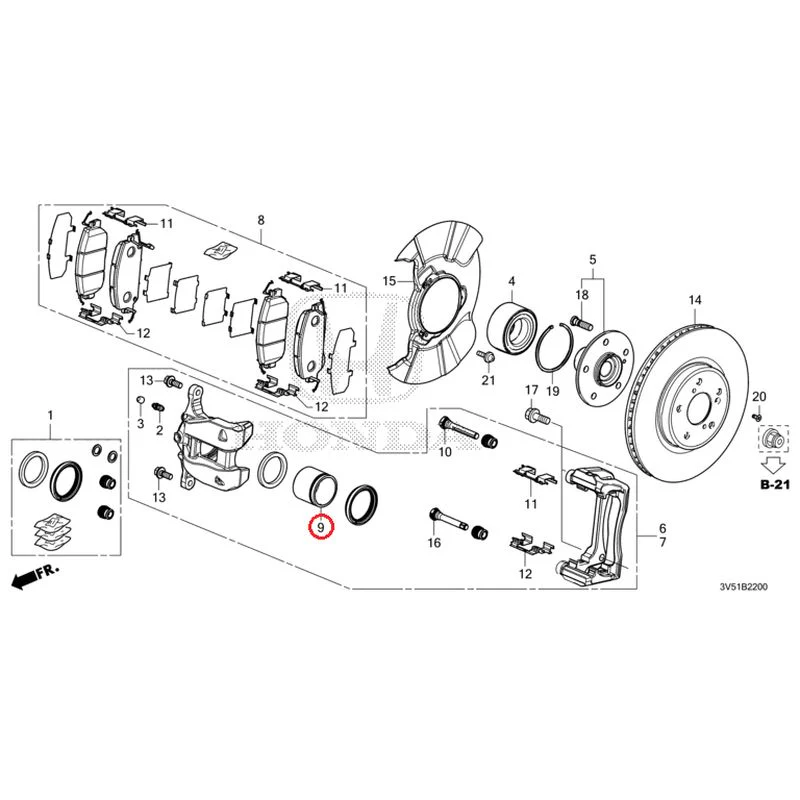 [NEW] JDM HONDA ZR-V e:HEV RZ4 2025 Front Brake GENUINE OEM - Image 10