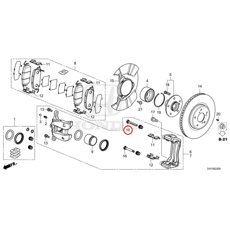 [NEW] JDM HONDA ZR-V e:HEV RZ4 2025 Front Brake GENUINE OEM - Image 11