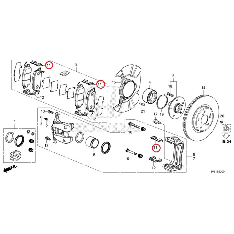 [NEW] JDM HONDA ZR-V e:HEV RZ4 2025 Front Brake GENUINE OEM - Image 12