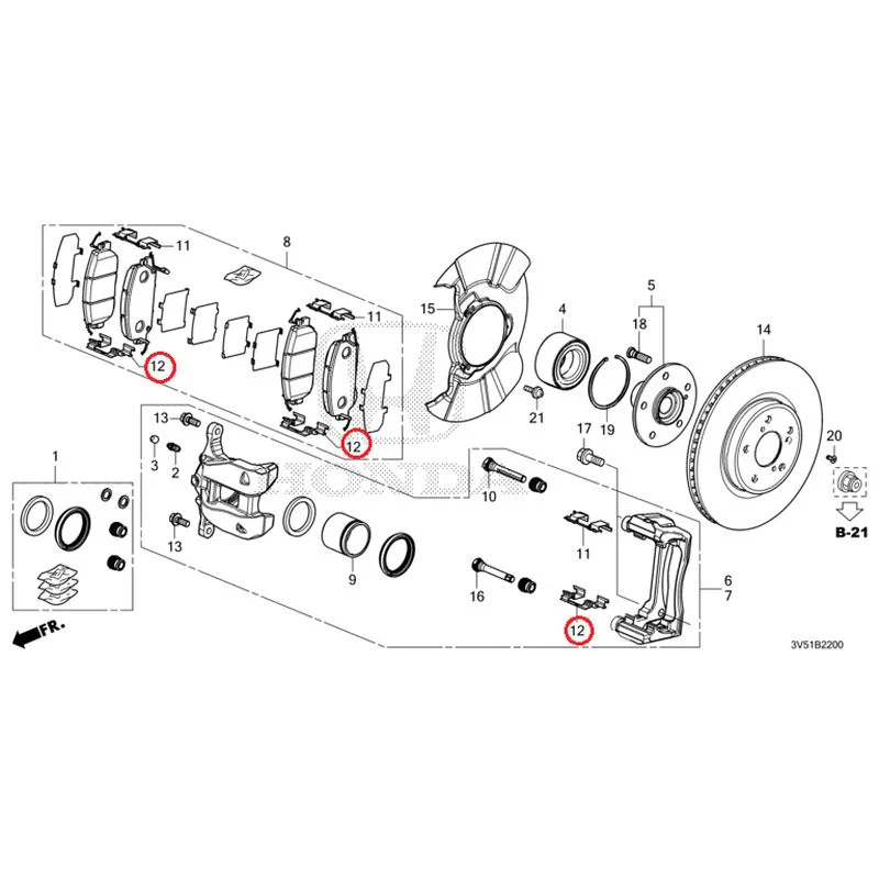 [NEW] JDM HONDA ZR-V e:HEV RZ4 2025 Front Brake GENUINE OEM - Image 13