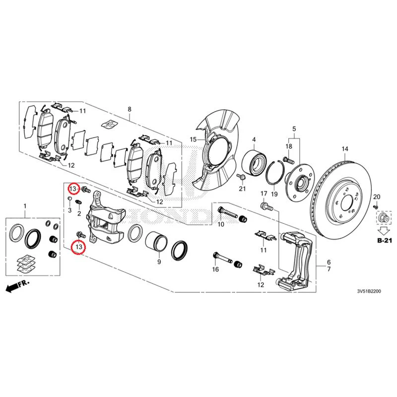 [NEW] JDM HONDA ZR-V e:HEV RZ4 2025 Front Brake GENUINE OEM - Image 14
