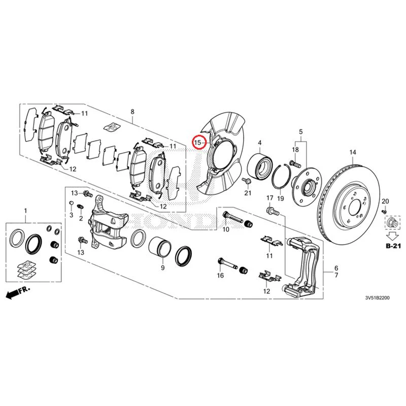 [NEW] JDM HONDA ZR-V e:HEV RZ4 2025 Front Brake GENUINE OEM - Image 16