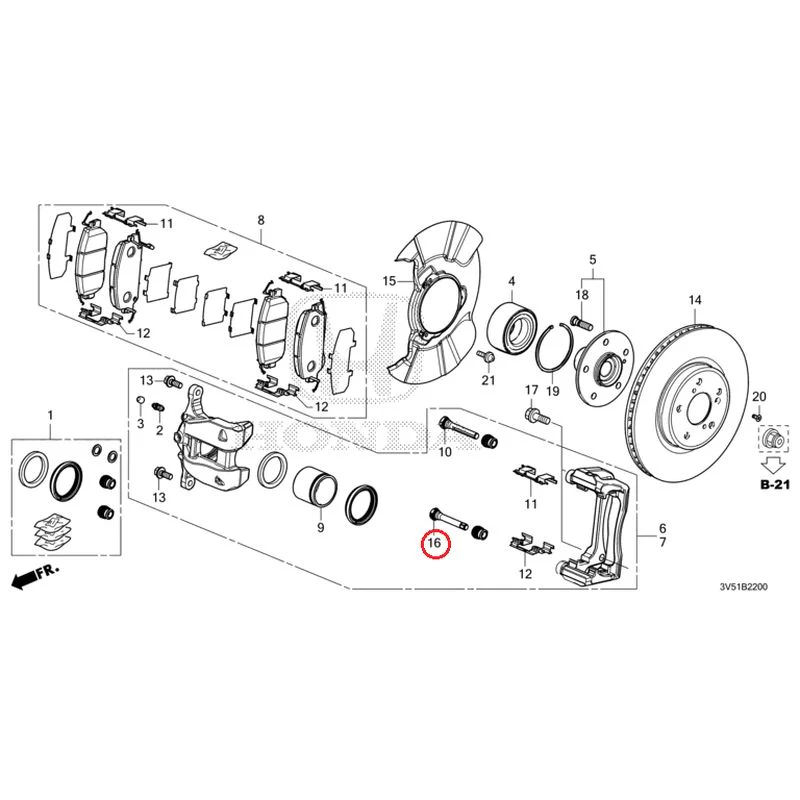 [NEW] JDM HONDA ZR-V e:HEV RZ4 2025 Front Brake GENUINE OEM - Image 17