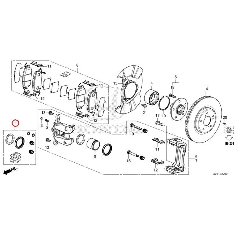 [NEW] JDM HONDA ZR-V e:HEV RZ4 2025 Front Brake GENUINE OEM - Image 2