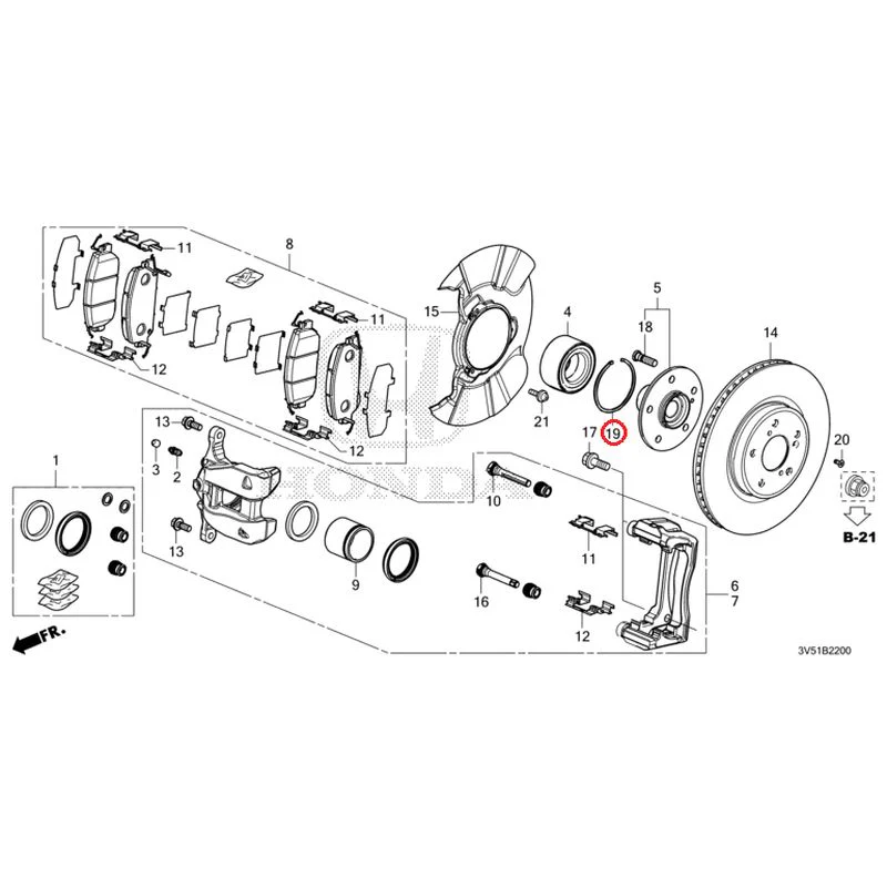 [NEW] JDM HONDA ZR-V e:HEV RZ4 2025 Front Brake GENUINE OEM - Image 23