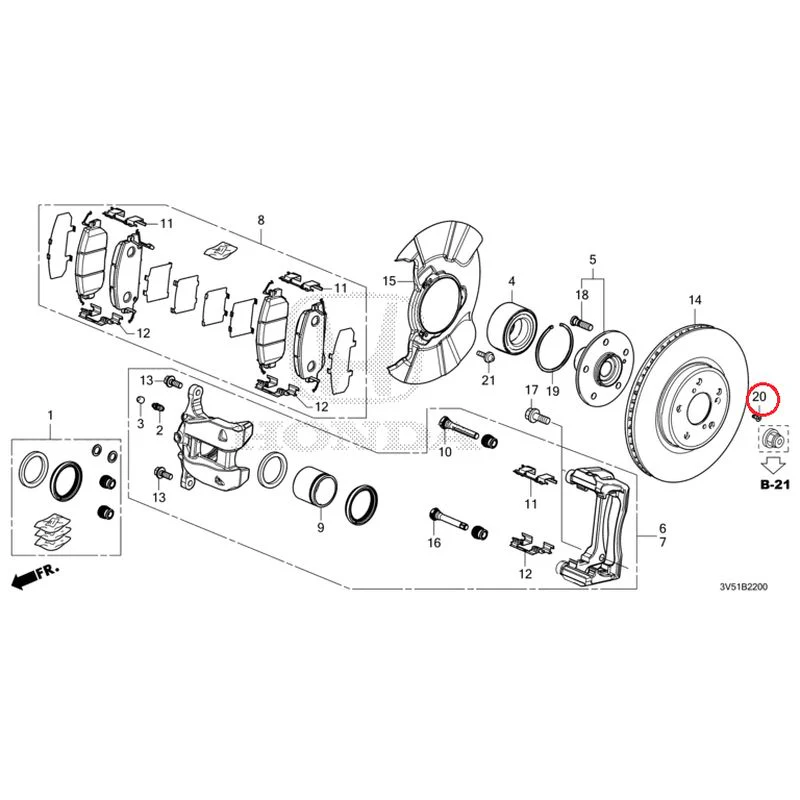 [NEW] JDM HONDA ZR-V e:HEV RZ4 2025 Front Brake GENUINE OEM - Image 24