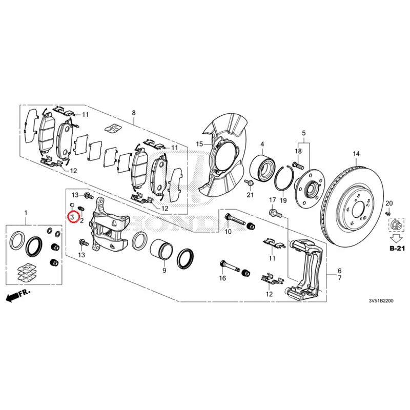 [NEW] JDM HONDA ZR-V e:HEV RZ4 2025 Front Brake GENUINE OEM - Image 4