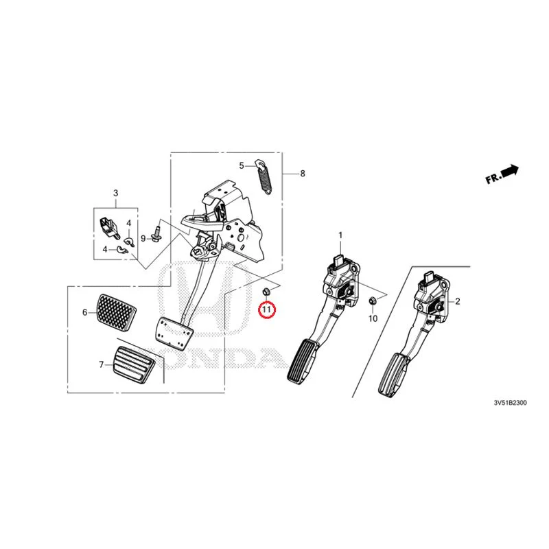 [NEW] JDM HONDA ZR-V e:HEV RZ4 2025 Pedals GENUINE OEM - Image 10