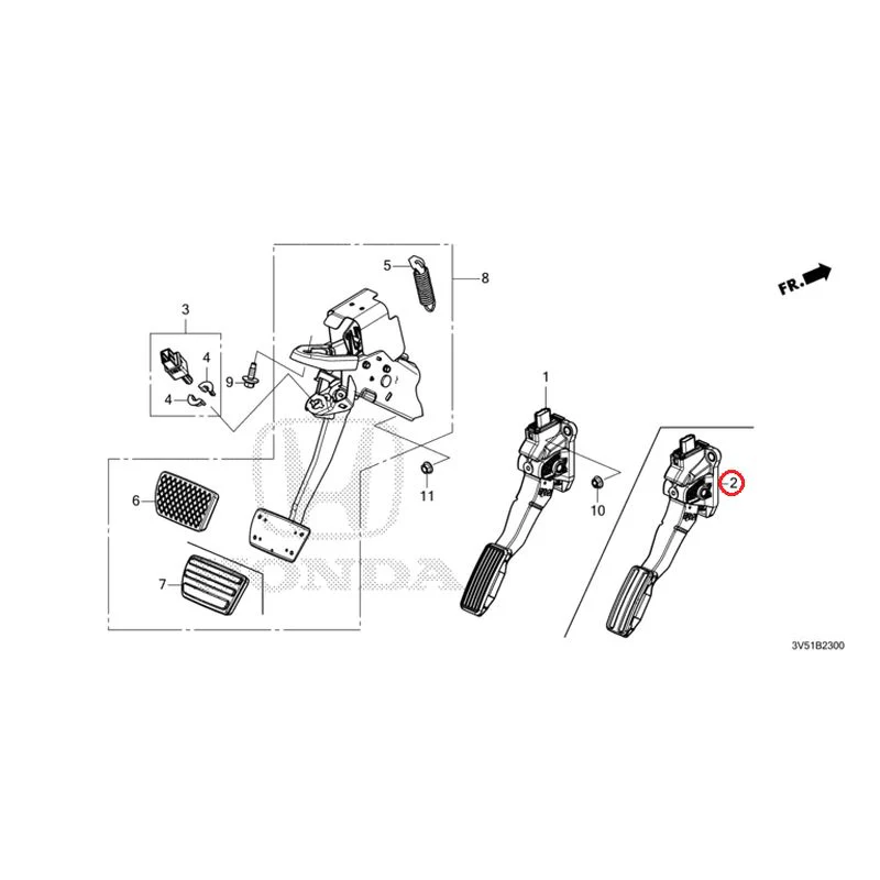 [NEW] JDM HONDA ZR-V e:HEV RZ4 2025 Pedals GENUINE OEM - Image 2
